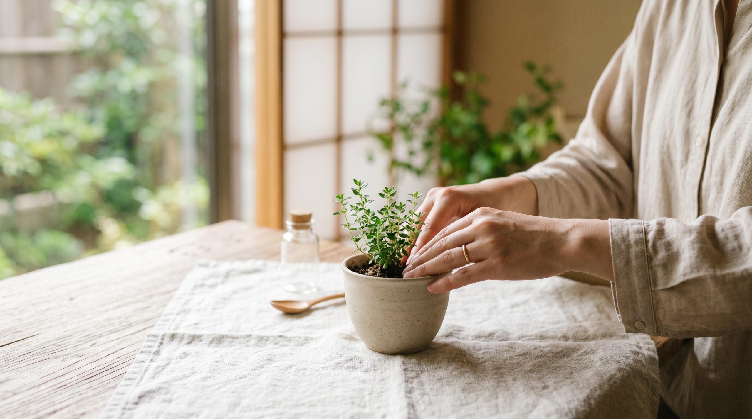 女性らしいやさしさを感じるイメージ